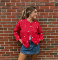 Long Sleeve Star Crew Neck Sweater