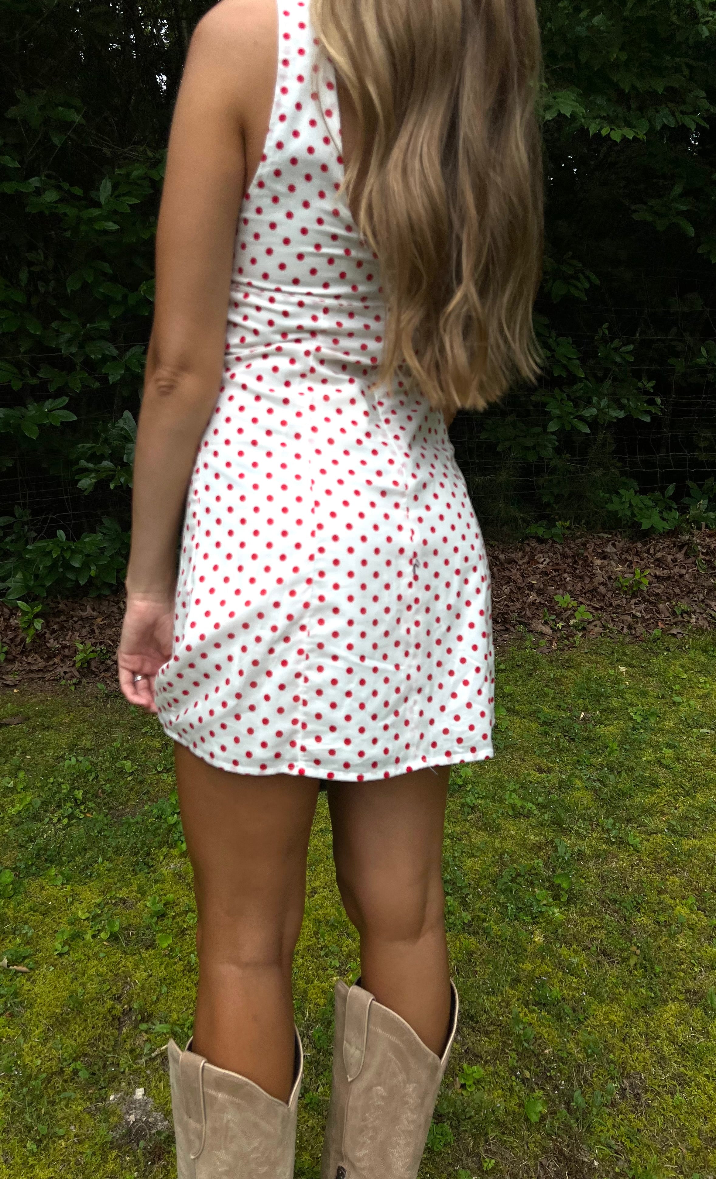 Boat Neck Sleeveless Mini Dress